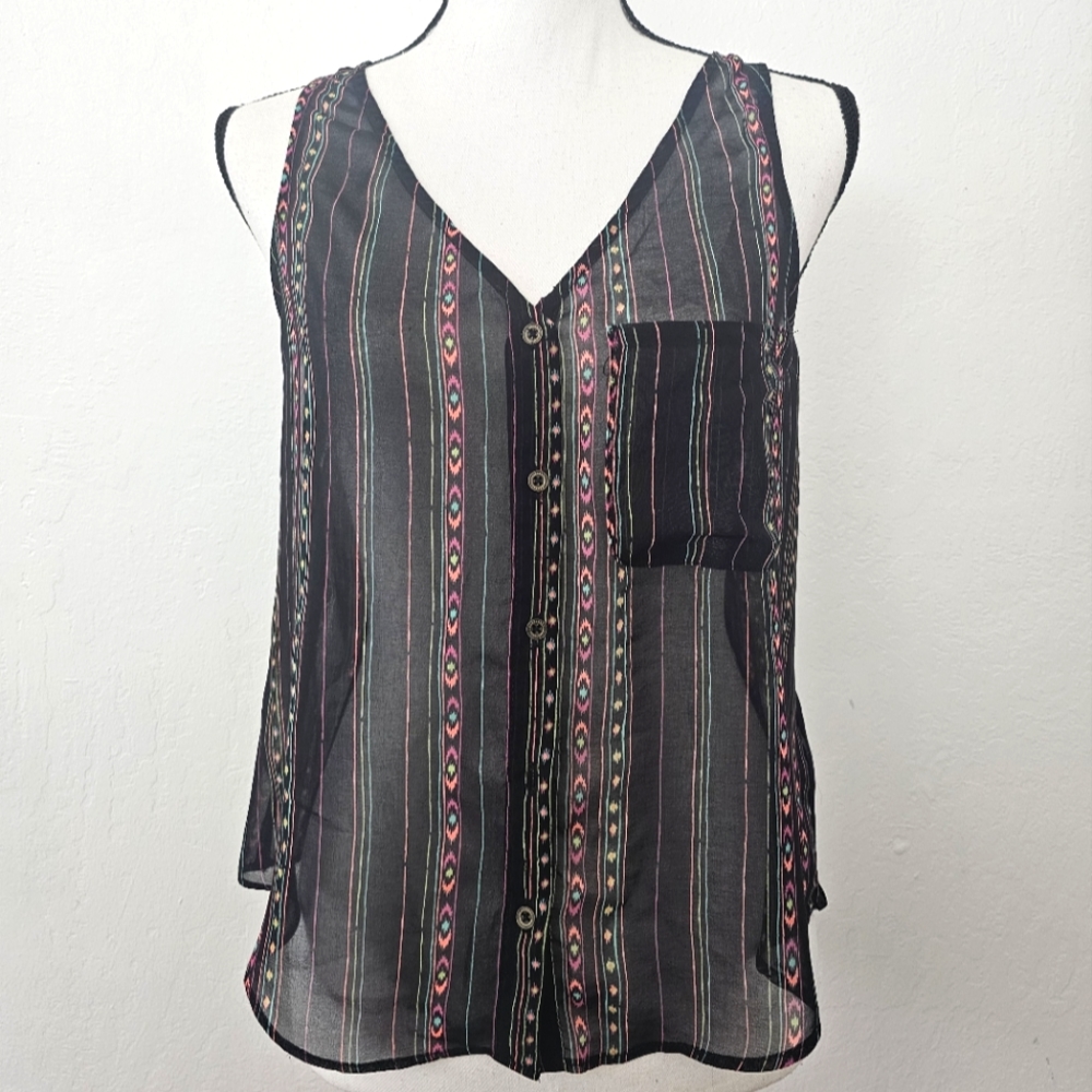 ✨️5/$25 Sale • Forever 21 Sheer Black Tank